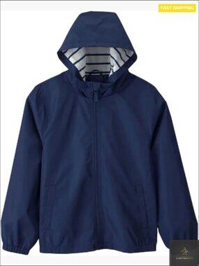 Lightweight Windbreaker Jacket Boys Classic Preppy Three Season Outerwear